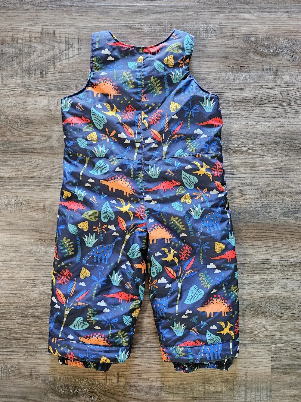 The Children's Place Toddler Boys Dino Print Adjustable Snow Overalls